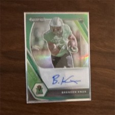 2021 Panini Prizm Draft Picks Green Prizm Auto Brenden Knox DPA-BKN Marshall