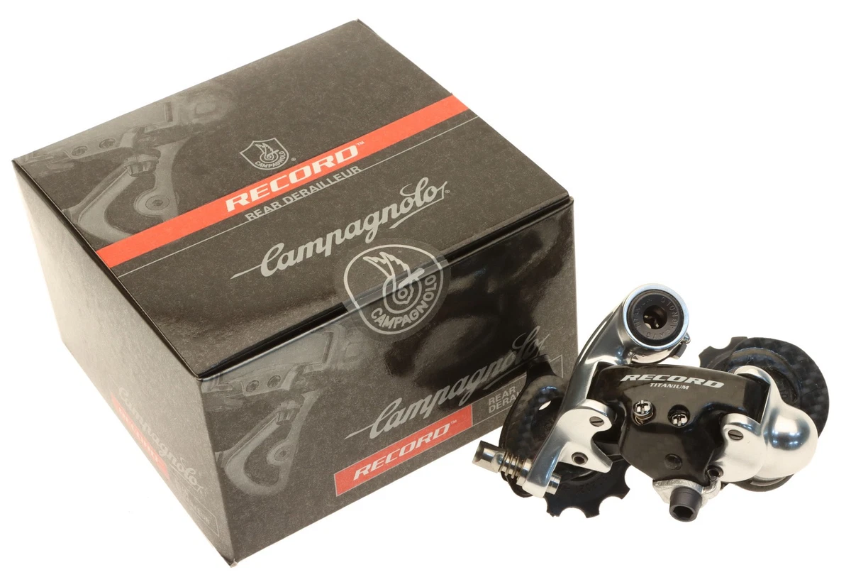Dérailleur Arrière Campagnolo Record CF 10 Vitesses - Cage Courte - Proche Du Neuf - Vélo Route