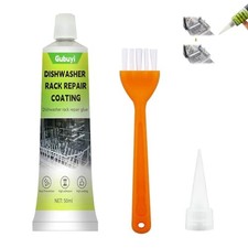 50ml Mastic Acrylique Blanc, Réparation du Panier de Lave-vaisselle, Revêteme...