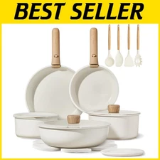 Non Stick Pots and Pans Set - Induction Compatible