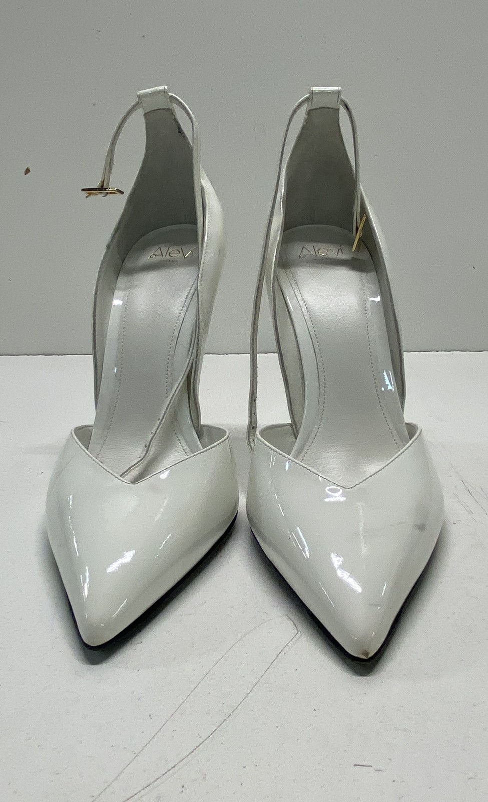 Alevi Milano White Solid Pointed Toe, Strappy, St… - image 2