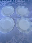 Set of 2 Salad Plates American Sweetheart Monax (White) Glass by MacBeth-Evans