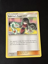 Pokemon Sabrina's Suggestion 65/68 Sun & Moon Team Up Card⁠