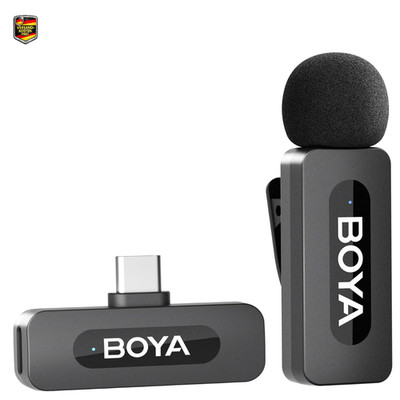 BOYA BY-V10 Drahtloses Ansteckmikrofon USB-C Lavalier Mikrofon