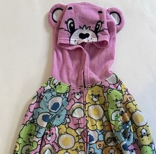 2024 Care Bears One Piece Hooded Pajamas Children s Size 6/6X