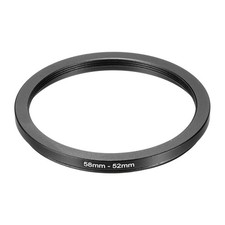 58mm Male 52mm Female Step Down Ring Adapter for ND IR DSLR Lenses, Black