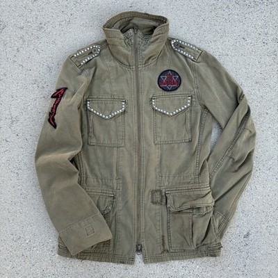 Hysteric Glamour “The Hysteric” Green Military Utility Jacket With