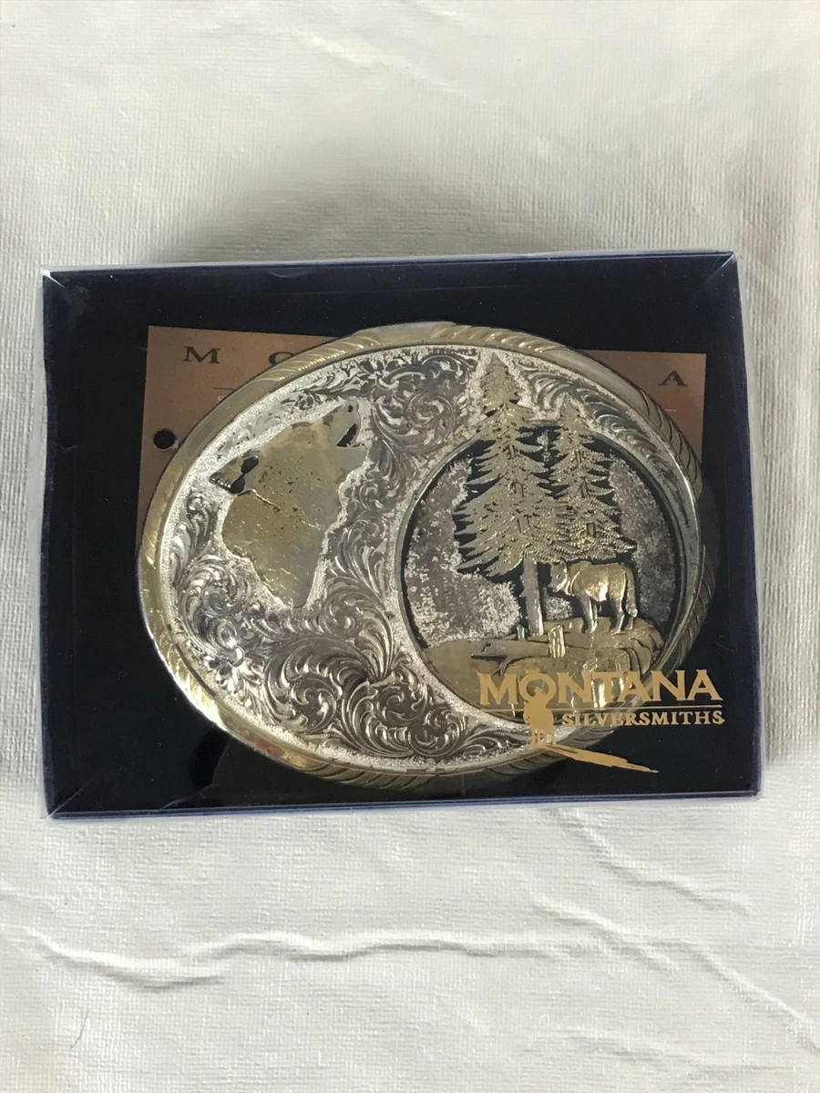 Montana Silversmiths Quail Unlimited Sponsor Belt Buckle BH26 w/ Box Quail unlimited belt buckle - Gem main image 2
