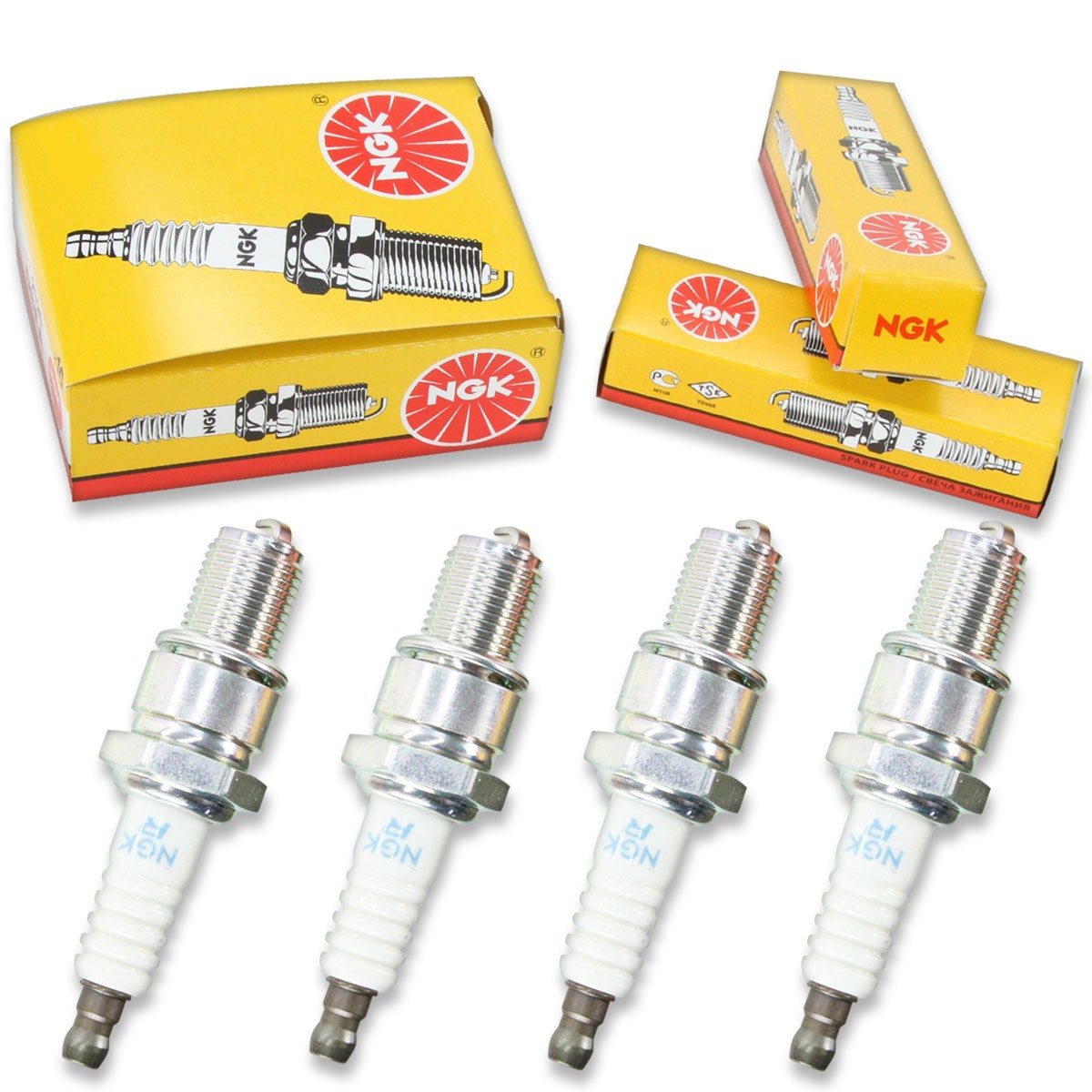 4pcs 00-01 Yamaha SX700/R NGK Standard Spark Plugs 696cc 42ci Kit Set Engine lz