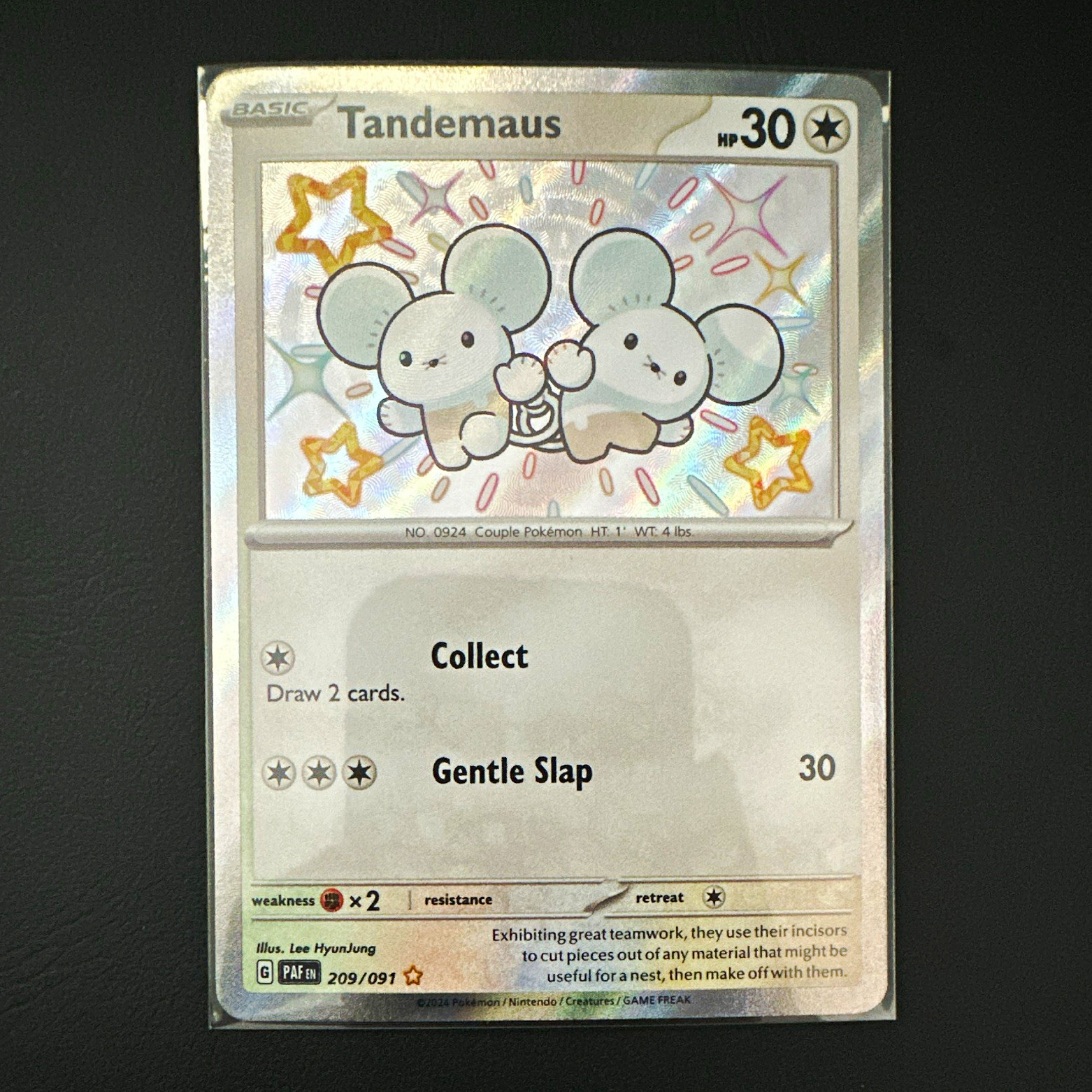 The Pokémon Company Tandemaus SV: Paldean Fates Shiny Rare Holo EN 209/091