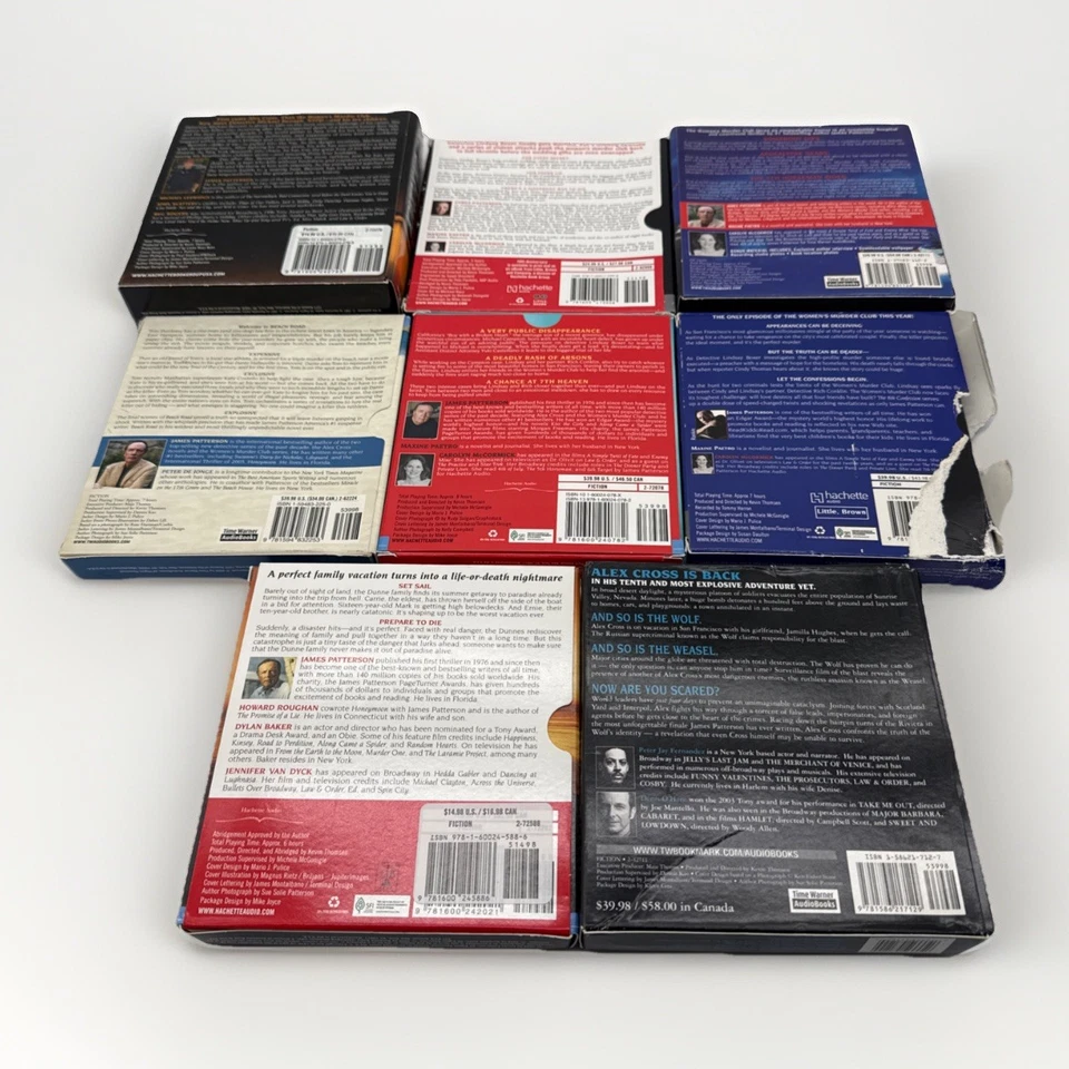 James Patterson 8 Audio Book Cd Lot Foto 2 de 4