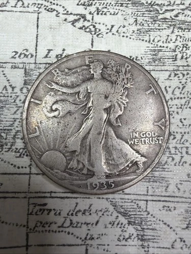 1935 D Walking Liberty Half Dollar - Fine - WH09