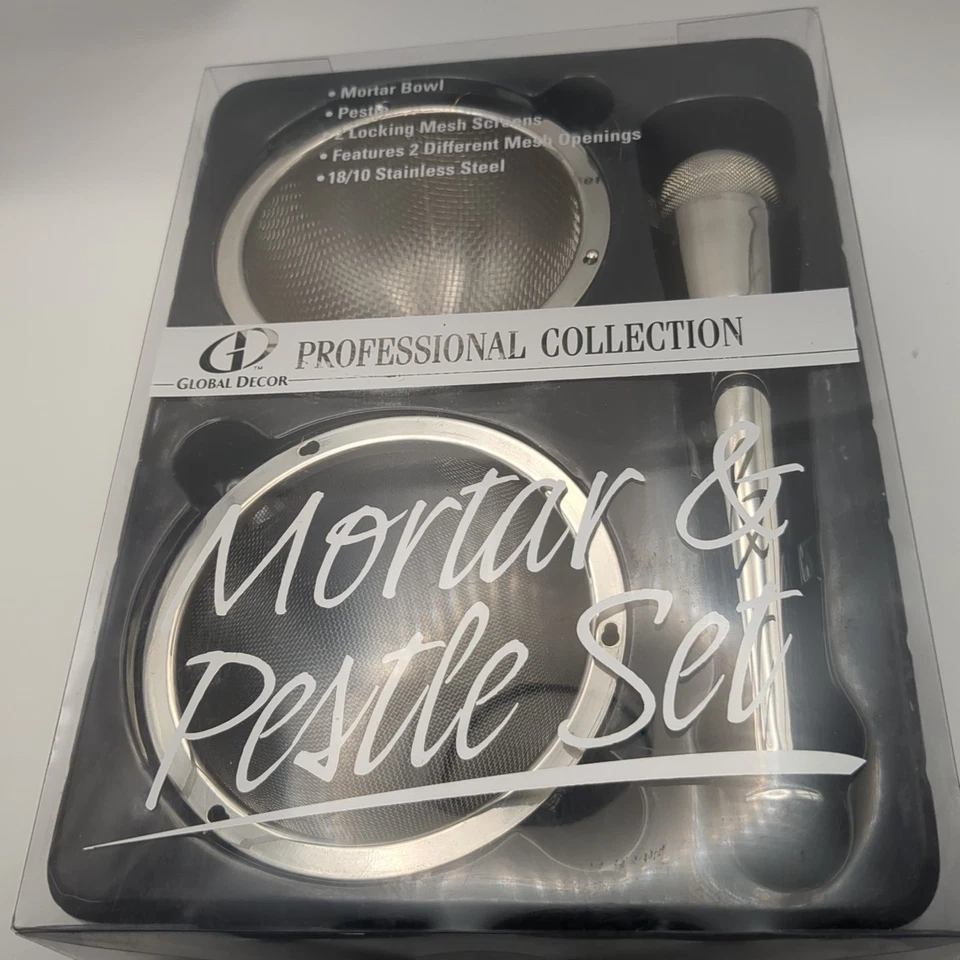 Global Decor Professional Collection 18/10 Stainless Steel Mortar & Pestle Bowl - Image 4 of 4