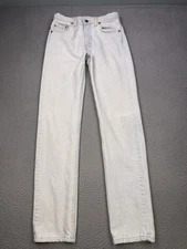 VINTAGE LEVIS 505 Jeans Mens Fits 28x33 Light Stonewash USA 90s Straight Retro