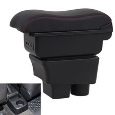 Armrest Box For Skoda Fabia 2008-2014 Center Console Storage With 3 Usb Ports