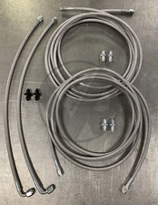 Stainless Rear Brake Line Replacement Kit For 96-00 Honda Civic w/rear drum