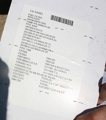 ALL GONE! NOS Emgo Fuel Filter Honda 1985-1996 CBR1000 NT650 14