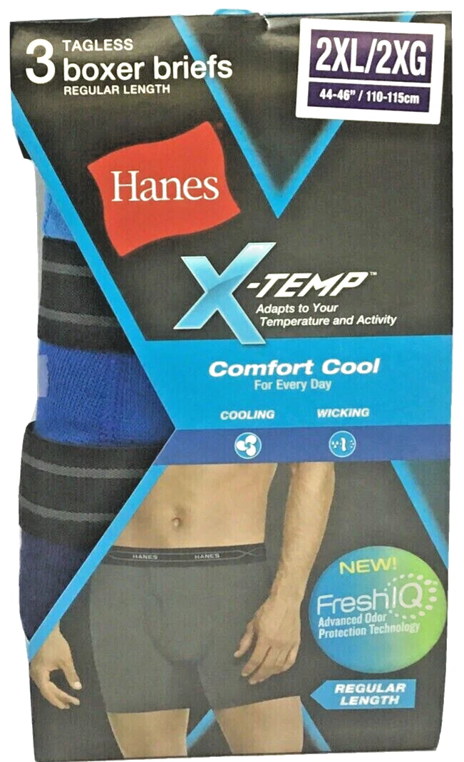 Men's Hanes® 3-Pack X-Temp Long-Leg Boxer Briefs