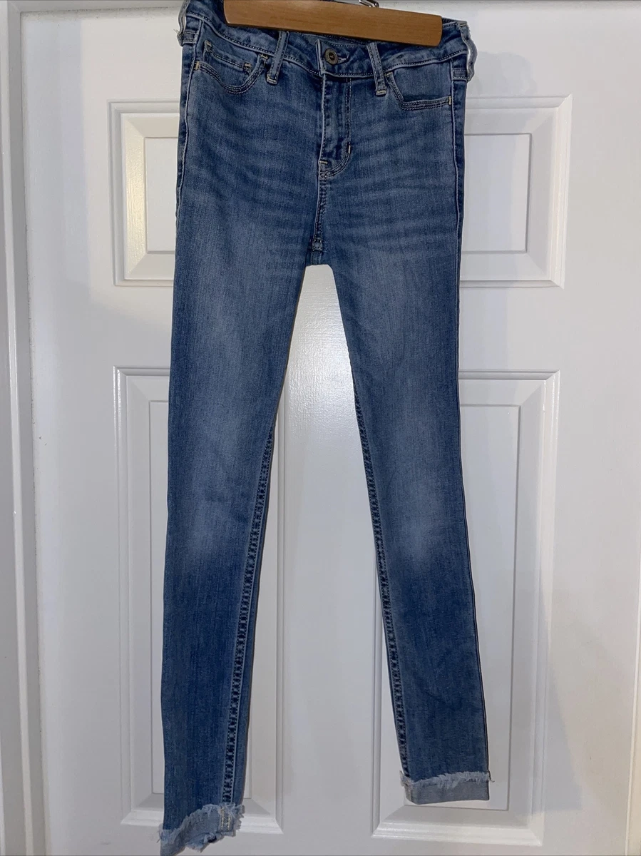 Hollister mid rise super skinny sale jeans