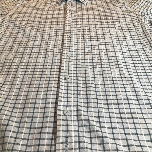 Vintage Timberland Herren blau mix kariert kurzärmeliges Shirt XL - Bild 6 von 21