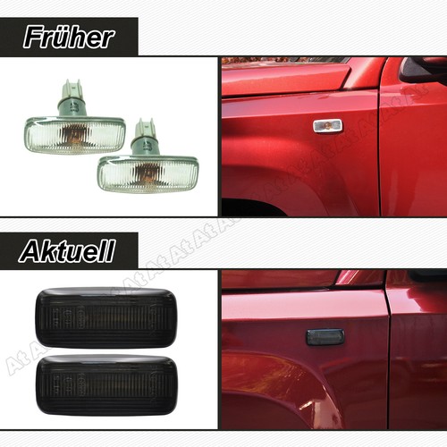 Intermitente lateral LED negro luz de estacionamiento para Jeep Grand Cherokee Commander Patriot - Imagen 8 de 9