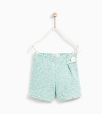 NWT ZARA GIRLS JACQUARD BERMUDA SHORTS WITH BUTTON DETAIL SKIRTS 11-12 Years