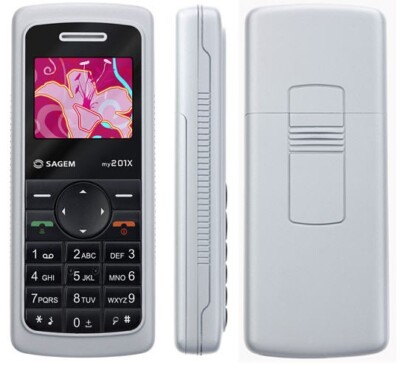 Sagem my201X Tastenhandy in silbergrau (TOP Zustand und ohne Simlock)!!!