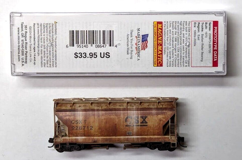 MTL Micro-Trains 09244351 92351 CSX 226712 2 bahías tolva FW resistente a la intemperie de fábrica | Zustand: New