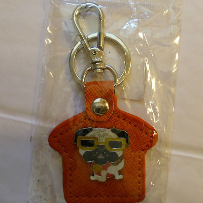 leather dog breed keychain choice of breeds FREE SHIPPING - tall 2