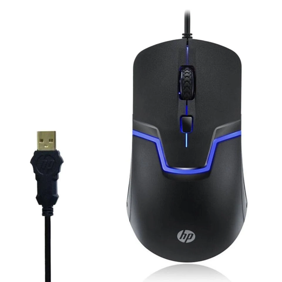 HP M100 USB Wired Gaming Optical Mouse with LED Backlight and Adjustable, 1600 D - Image 2 of 4