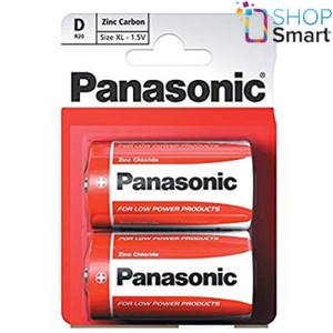 Батарейка Panasonic солевая R20 (d) zinc carbon 1.5v бл/2 (5410853032779)
