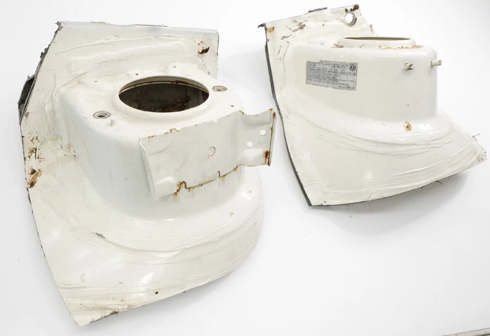 Front Strut Mount Tower Cut Sections 75-84 VW Rabbit Jetta MK1 Cabriolet Genuine - Image 4 of 4