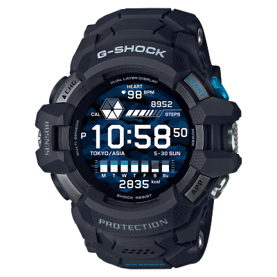 CASIO G-SHOCK G-SQUAD PRO GSW-H1000-1JR Black Men's Watch from