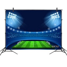 Football Soccer Field Stadium Stage Light 10x8FT Photo Background Vinyl Backdrop