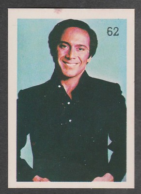 1980 Südamerikanischer Popstar Sticker #62 Kanadischer Singer Songwriter Paul Anka