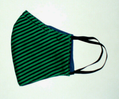  Face Mask Wire Adult Green Navy