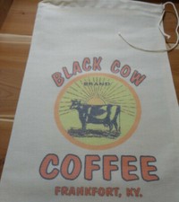 RL-23 BLACK COW Flour Bag Sack Feed Seed  Novelty Collectible