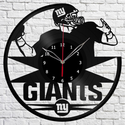 Vinyl Clock New York Giants Wall Clock Unique Art Vinyl Record Wall Clock 1233
