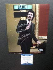 Alex Trebek autographed signed 8x10 photo Beckett BAS COA Jeopardy Host TV RIP