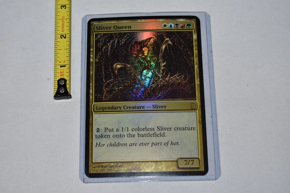 1x Oversized Sliver Queen Foil English Commanders Arsenal in Toploader MTG Magic - Image 4 of 4