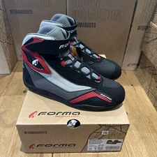 Forma Genesis Motorcycle Motorbike Urban Boots-Black/Grey/Bordeaux Size 42 UK 8