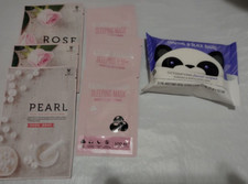 Lot 7 Facial Masks -Revitalizing Sleeping Masks- Detoxifying Facial Wipes
