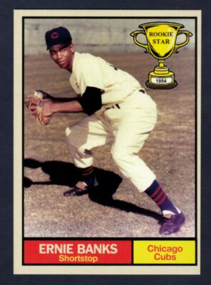 Ernie Banks '54 Chicago Cubs Rookie Stars #12 by Monarch Corona / NM+ cond.