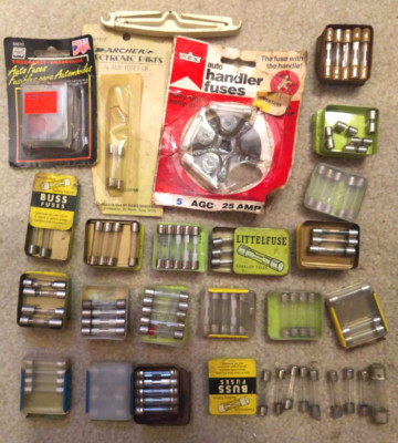 FUSES GALORE - Vintage style - Around 88 assorted - Details below