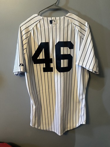 Vintage Andy Pettitte New York Yankees White Home Majestic Sz 40 Jersey