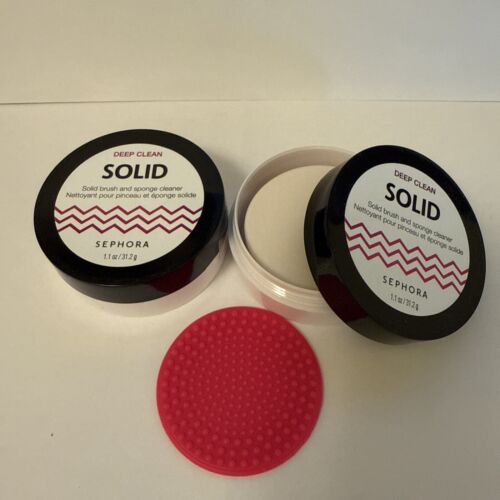 New and sealed Sephora Deep Clean Solid Brush And Sponge Cleaner Lot Of 2 bundle