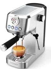 Mattinata Espresso Machine 20 Bar Semi-Automatic W/ Milk Frother Steam Wand