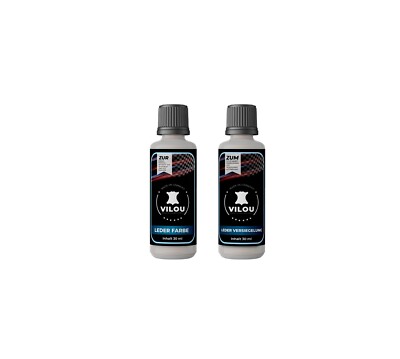 30ml VW Leder-Pflege-Set ''S'' Lederfarbe schwarz leather paint von ''VILOU''