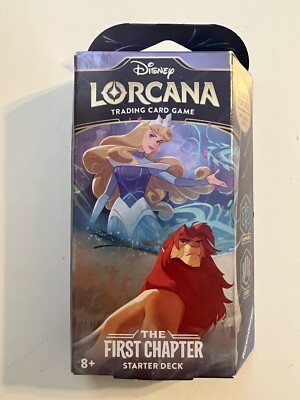 Disney Lorcana Starter Deck Aurora/Simba Sapphire and Steel First Factory Sealed