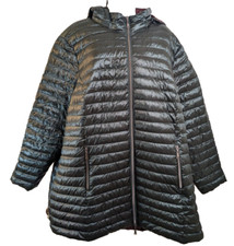 Nuage, Women's, Packable, Hooded, Down, Green, Coat, Size 3x